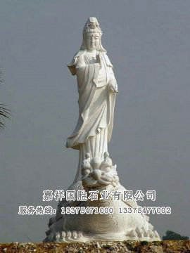 點擊查看詳細(xì)信息<br>標(biāo)題：獨占鰲頭漢白玉觀音 閱讀次數(shù)：2948